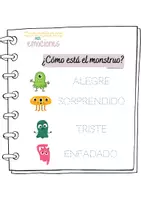 Vista previa - Hojas de trabajo - Conociendo mis emociones I Material descargable - página 1