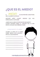 Vista previa - Hojas de trabajo - Miedos en la infancia I Material descargable - página 2