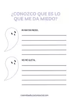 Vista previa - Hojas de trabajo - Miedos en la infancia I Material descargable - página 3