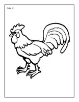Aperçu - Apprentissages en autonomie - Rooster Coloring Pages cover - Page 2