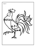 Aperçu - Apprentissages en autonomie - Rooster Coloring Pages cover - Page 3
