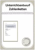 Vorschau - Stundenentwürfe - Materialpaket Mathe Unterrichtsentwürfe - Seite 1