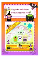 förhandsvisning - Engelska Halloween arbetshäfte med facit - försättsblad