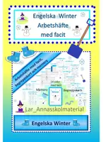 förhandsvisning - Engelska Winter arbetshäfte med facit - försättsblad