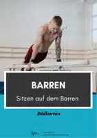 Vorschau - Stationenlernen - Turnen ⎮ Barren - Sitzen (9 Stationskarten für den Sportunterrricht) - Deckblatt