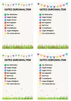 Vorschau - Bildkarten - Gutes Durchhalten, Wünsche, Prüfungen, schwere Zeiten, Geschenk - Seite 2