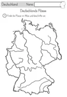 Vorschau - Unterrichtsreihen - Deutschland - Gebirge und Flüsse - Arbeitsblätter und Bildkarten - Seite 1