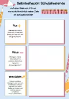 Vorschau - Arbeitsblätter - Selbsteinschätzung/ Selbstreflexion Schuljahresende - Seite 3