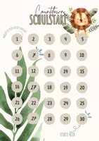 Vorschau - Arbeitsblätter - Countdown bis zum ersten Schultag FREEBIE für Löwenklasse - Seite 2
