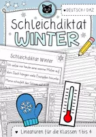Vorschau - Stationenlernen - Schleichdiktat | Laufdiktat | Winter - Deckblatt