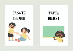 Vorschau - Mal- und Bastelvorlagen - 12 Klassendienste A5: weibliche und männliche Form - Seite 3