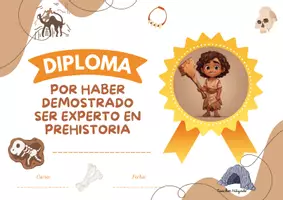 Vista previa - Refuerzo / NEE / Materiales de apoyo - DIPLOMAS Y MEDALLAS EXPERT@ EN PREHISTORIA - página 3