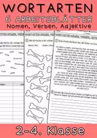 Vorschau - Arbeitsblätter - Wortarten Nomen Verben Adjektive Grundschule DaZ Klasse 2 bis 4 - Deckblatt