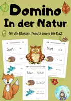 Vorschau - Spiele - Domino In der Natur (Klassen 1 und 2 sowie DaZ) - Deckblatt