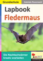 Vorschau - Arbeitsblätter - Lapbook Fledermaus | Säugetiere, Echoortung, Winterschlaf, Nachtaktive Tiere | Sachunterricht Biologie Klasse 3-4 Grundschule Bastelvorlage - Deckblatt
