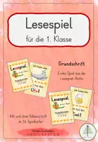 Vorschau - Spiele - Lesespiel nach Buchstabeneinführung Ww | Grundschrift - Deckblatt