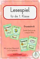 Vorschau - Spiele - Lesespiel nach Buchstabeneinführung Tt | Grundschrift - Deckblatt