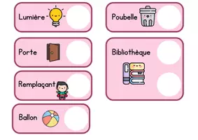Aperçu - Apprentissages en autonomie - AFFICHAGE - Les responsabilités/charges de la classe - Page 3