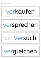 Vorschau - Bildkarten - Bild- und Wortkarten Wörter mit den Vorsilben ver und vor - Seite 3