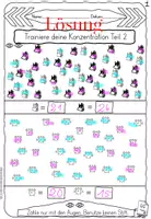 Vorschau - Arbeitsblätter - Trainiere deine Konzentration Kl.5/6 Teil 2, mit Lösungen - Seite 1