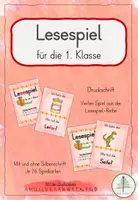 Vorschau - Spiele - Lesespiel nach Buchstabeneinführung Dd | Druckschrift - Deckblatt