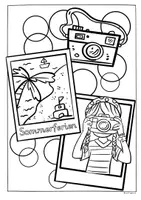Vorschau - Arbeitsblätter - Sommer Ausmalbilder, Kunstunterricht, Freiarbeit, OGS - Seite 3