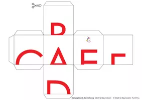 Vorschau - Stationenlernen - ABC Würfel - Buchstabeneinführung - Seite 1