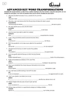 Aperçu - Feuilles d'exercices - C1 Key Word Transformations (8) – 30 Sentences - Page 2