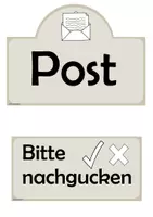 Vorschau - Poster - Ablage Beschriftung "Post" und "Bitte nachgucken" - Seite 1