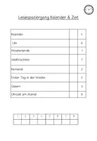Vorschau - Fördermaterial/Inklusion - Lesespaziergang "Uhrzeit und Kalender" - Seite 2