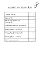 Vorschau - Fördermaterial/Inklusion - Lesespaziergang "Uhrzeit und Kalender" - Seite 3