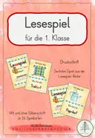 Vorschau - Spiele - Lesespiel nach Buchstabeneinführung K | Druckschrift - Deckblatt