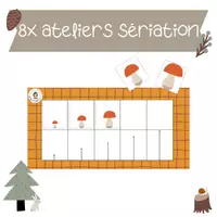 Aperçu - Apprentissages en autonomie - 8x ateliers sériation grandeurs - Page de couverture