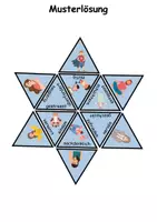 Vorschau - Arbeitsblätter - Legestern Gefühle Wortschatz - DaZ/DaF, Deutsch (Klassen 1 und 2) - Seite 2