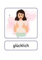 Vorschau - Arbeitsblätter - XXL Lesekarten/Bildkarten Gefühle - DaZ/DaF, Deutsch (Grundschule) - Seite 1