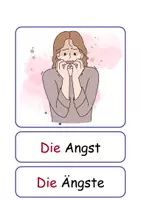 Vorschau - Arbeitsblätter - XXL Lesekarten/Bildkarten Gefühle Einzahl und Mehrzahl - DaZ/DaF, Deutsch (Grundschule) - Seite 3