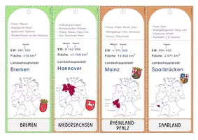 Vorschau - Arbeitsblätter - Bundesländer (Fächer mit Informationen und Zusatzmaterial) - Seite 2