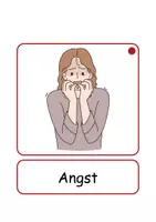 Vorschau - Arbeitsblätter - XXL Lesekarten/Bildkarten Gefühle Silben - DaZ/DaF, Deutsch (Grundschule) - Seite 3