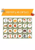 Aperçu - Jeux - Mémory de l'Automne 48 cartes - Page de couverture