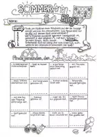 Vorschau - Spiele - Sketchnote - Sommerferienbingo - Deckblatt