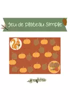 Aperçu - Apprentissages en autonomie - Jeu de plateau simple AUTOMNE - Page de couverture