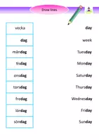 förhandsvisning - Engelska Days of the week arbetshäfte med facit - sida 3