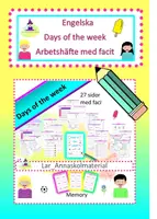 förhandsvisning - Engelska Days of the week arbetshäfte med facit - försättsblad
