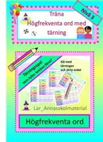 förhandsvisning - Träna Högfrekventa ord med tärning Nivå 3 - försättsblad