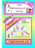 förhandsvisning - Träna Högfrekventa ord med tärning Nivå 4 - försättsblad