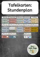 Vorschau - Poster - Tafelkarten: Stundeplan (verschiedene Bundesländer) - Deckblatt
