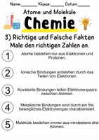 Vorschau - Unterrichtsreihen - Arbeitsblätter zum Thema Atome und Moleküle - Seite 3