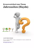 Vorschau - Spiele - Kreuzworträtsel Die Jahreszeiten (J. Haydn) - Deckblatt