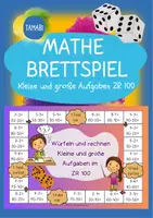 Vorschau - Spiele - Mathe Brettspiel "Kleine und große Aufgaben bis 100": Mathematik Klasse 2 | Mathe Spiele Klasse 2 | Rechnen im ZR 100 - Deckblatt