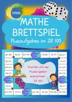 Vorschau - Mal- und Bastelvorlagen - Doppelpack "Brettspiel + Spiel- & Rätselmatte Plusaufgaben ZR 100" | Mathematik Klasse 2 | Mathe Spiele Klasse 2 | Addition bis 100 - Seite 1